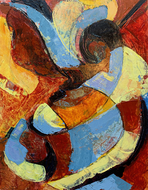3rd of the Strangers series of paintings by Mary Laucks